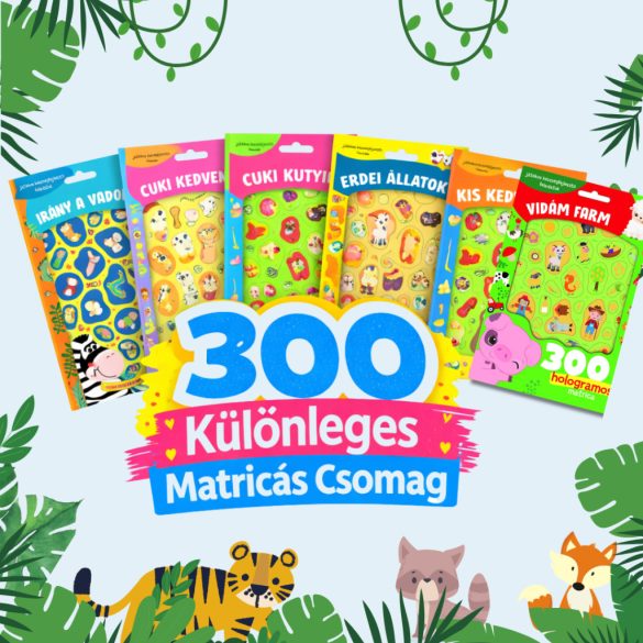 300 Különleges Matricás Csomag 