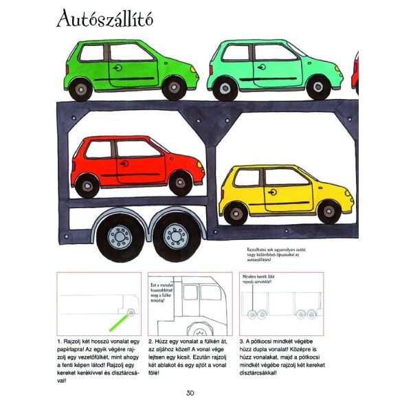 Rajzolj teherautókat és traktorokat!