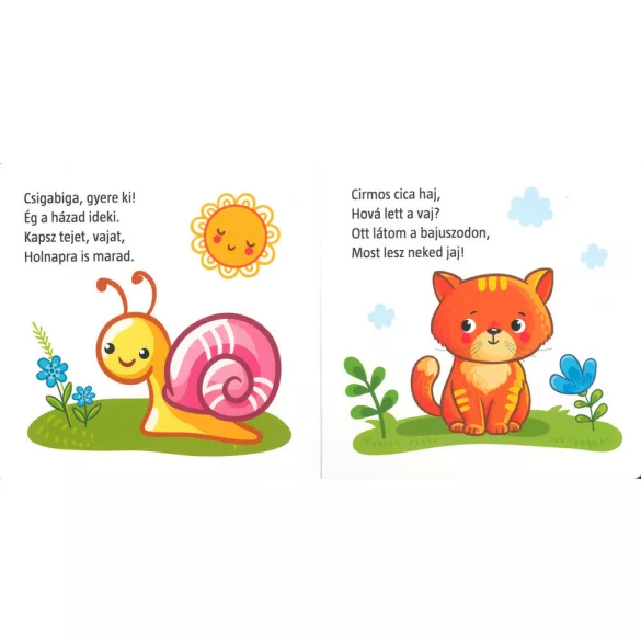 Csigabiga, gyere ki! - Első mondókáskönyvem 2+ (kartonkönyv)