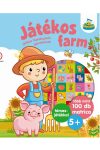 Játékos farm - Játékos foglalkoztató gyerekeknek   ,   több mint 100 db matrica   +   társasjáték