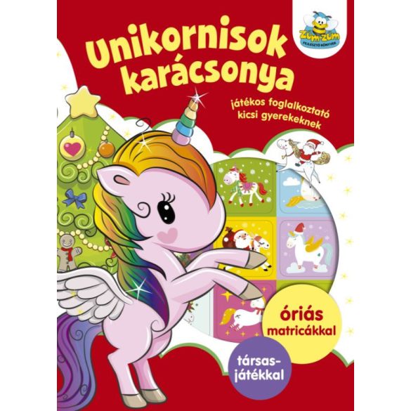 Unikornisok karácsonya - Játékos foglalkoztató gyerekeknek