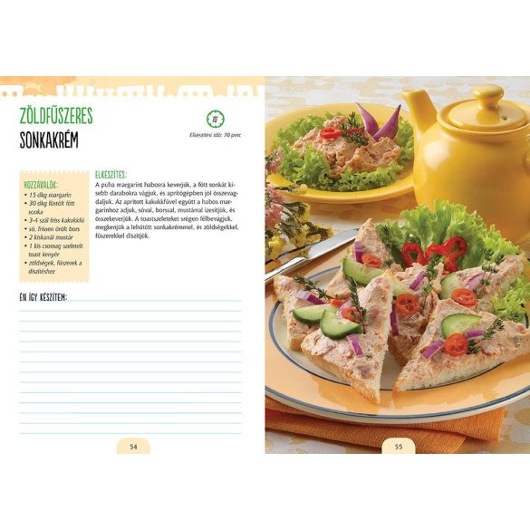 Vendégváró finomságok - válogatott receptek, jegyzetelhető oldalak