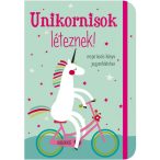   Unikornisok léteznek! Inspirációs könyv jegyzeteléshez /Gumiszalagos Inspirációs könyv/