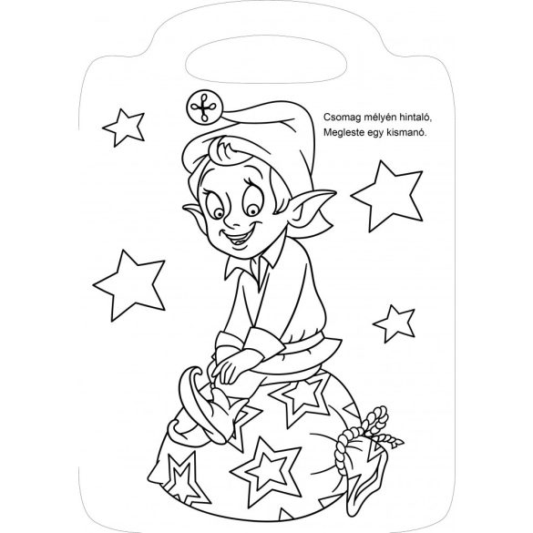 Kiskarácsony - versikés kifestő