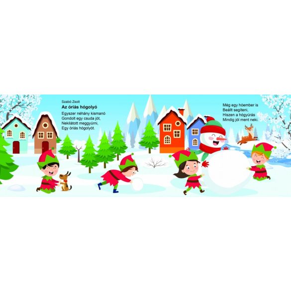 Kiskarácsony, nagykarácsony - karácsonyi versikék (kartonkönyv) /szállítási sérült/