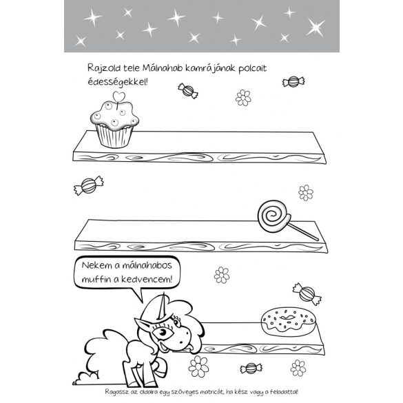 Málnahab unikornis rajzos feladványai