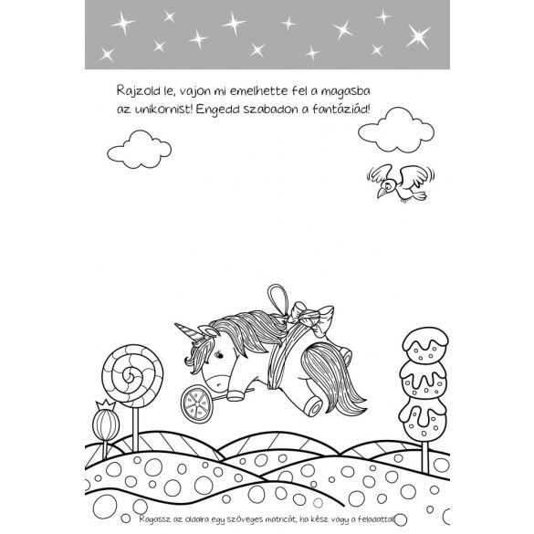 Málnahab unikornis rajzos feladványai