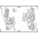 Traktorka és barátai - kifestő