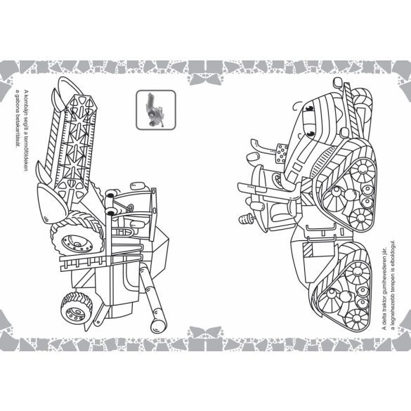 Traktorka és barátai - kifestő