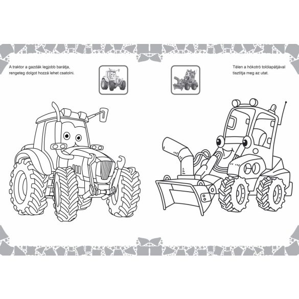 Traktorka és barátai - kifestő
