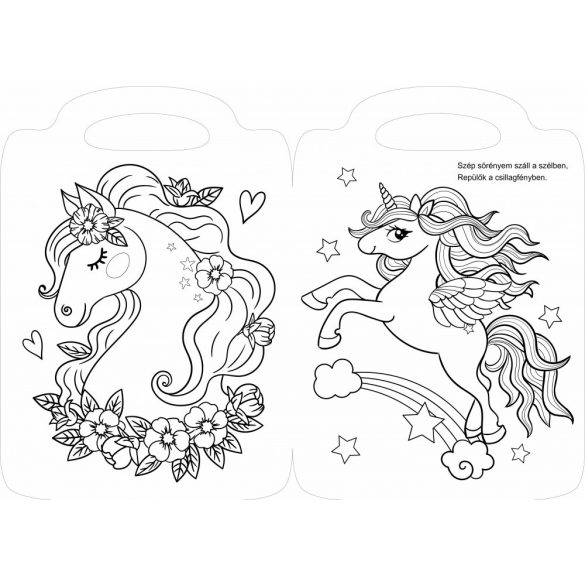 Pónik és pegazusok - versikés kifestő