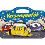 Versenyautók - kifestő 