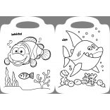 Tengeri állatok - kifestő