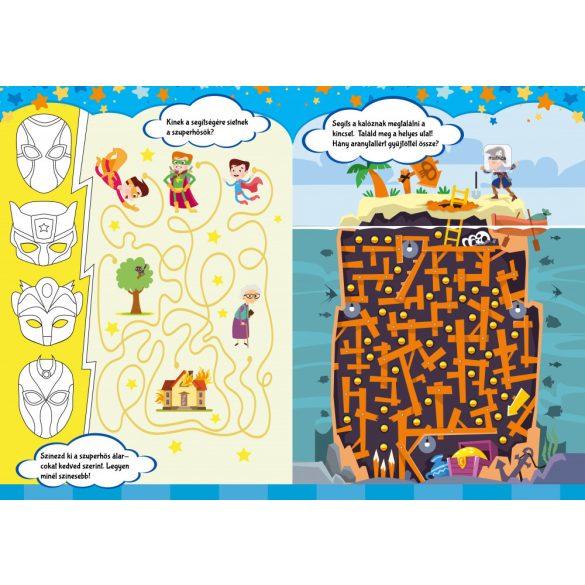 Vagány kalandok - Színezős foglalkoztató
