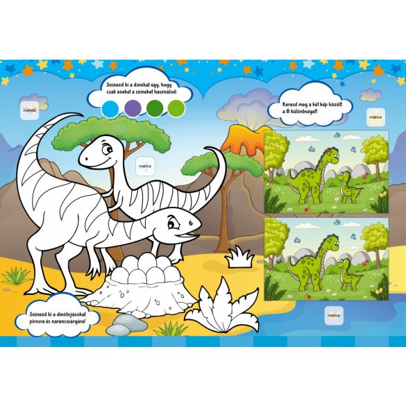 Vagány kalandok - Színezős foglalkoztató