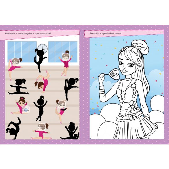 Bájos modellek - Színezős foglalkoztató