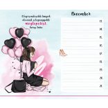 Egy igazi lány nem tökéletes - Inspirációs jegyzetfüzet, öröknaptár