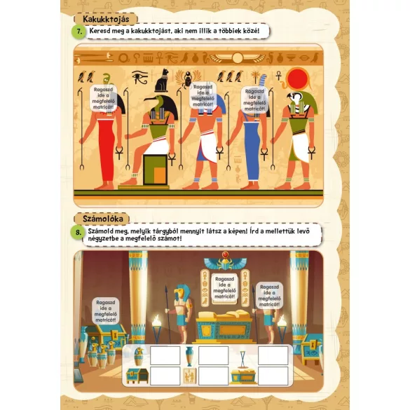 Egyiptomi kincskereső - Játékos foglalkoztató