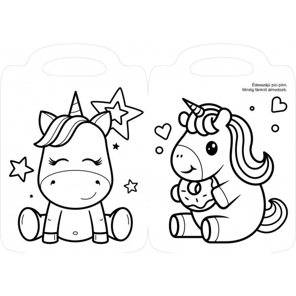 Kedvenc unikornisom - versikés kifestő