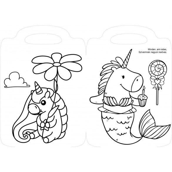 Kedvenc unikornisom - versikés kifestő