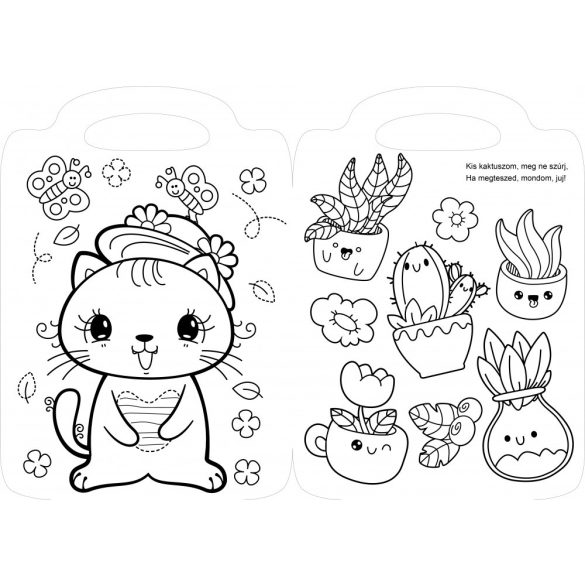 Szeretem a virágokat versikés kifestő