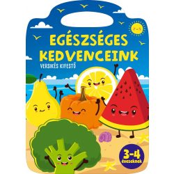 Egészséges kedvenceink - versikés kifestő