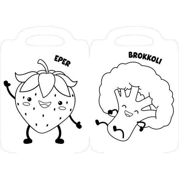 Egészséges kedvenceink - versikés kifestő