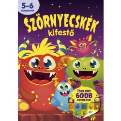 Szörnyecskék  - matricás kifestő