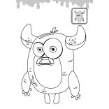 Szörnyecskék  - matricás kifestő