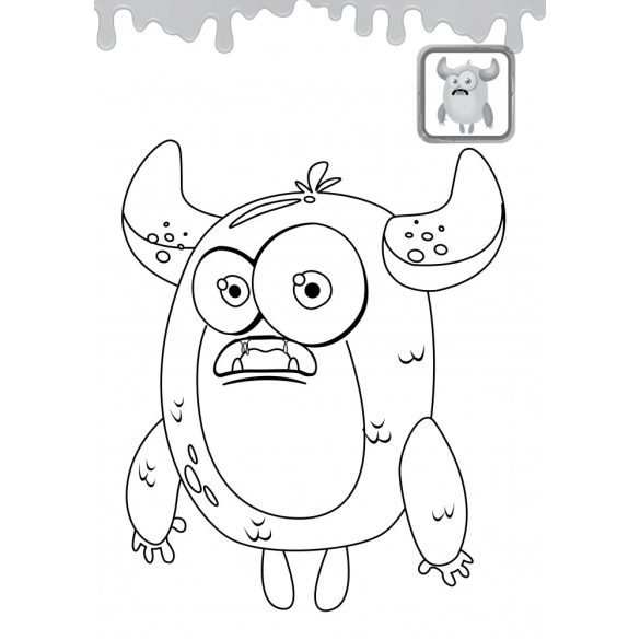 Szörnyecskék  - matricás kifestő