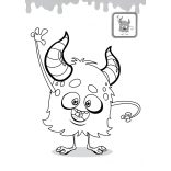 Szörnyecskék  - matricás kifestő