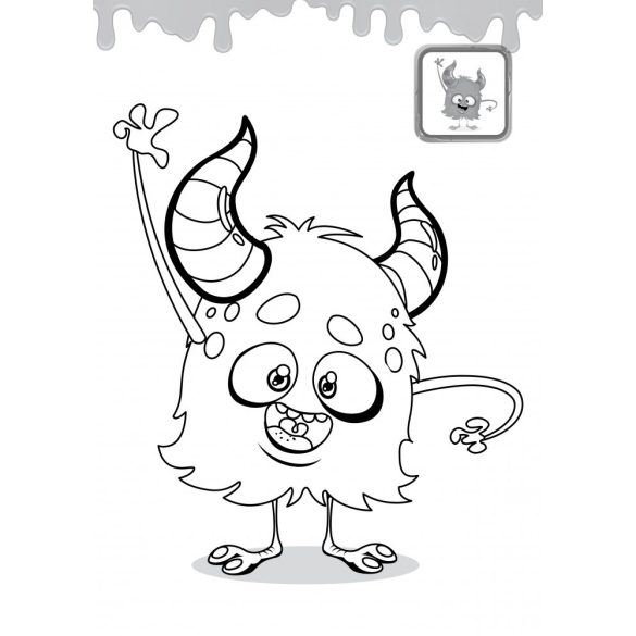 Szörnyecskék  - matricás kifestő