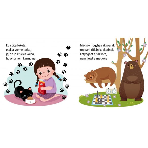 Lóg a lába, lóga - mondókáskönyv 2+ (kartonkönyv) (szállítási sérült)