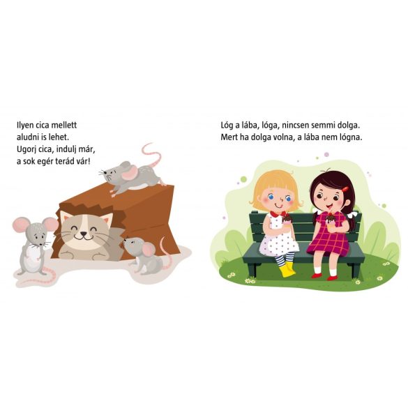 Lóg a lába, lóga - mondókáskönyv 2+ (kartonkönyv) (szállítási sérült)