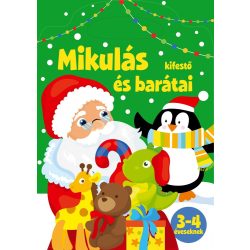 Mikulás és barátai - kifestő