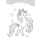 Unikornisok ajándéka - kifestő több mint 60 db matricával