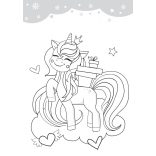 Unikornisok ajándéka - kifestő több mint 60 db matricával