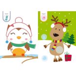 Karácsonyi matricás füzetem