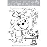 Brumi a tűzoltó rajzos feladványai