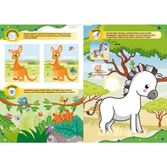 Kirándulás az állatkertben - Ragassz és ügyesedj! 4+