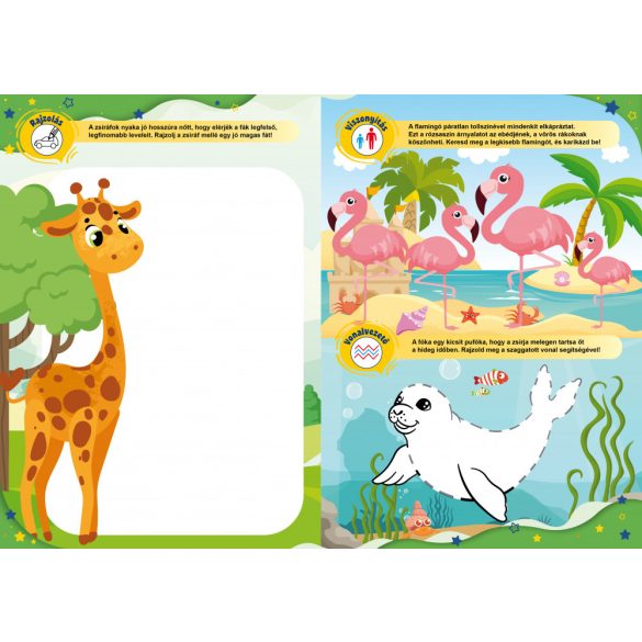 Kirándulás az állatkertben - Ragassz és ügyesedj! 4+