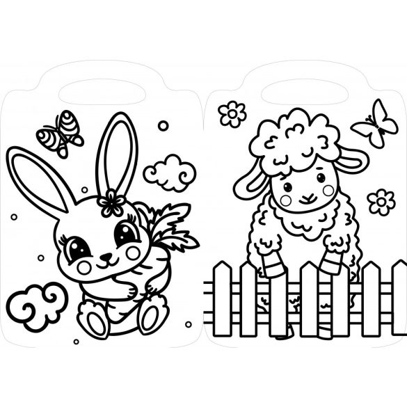 Húsvét szépségei - kifestő