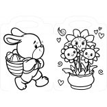 Húsvét szépségei - kifestő