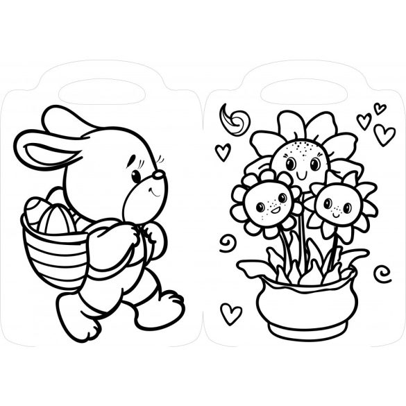 Húsvét szépségei - kifestő