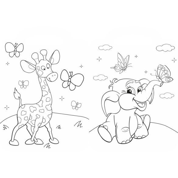 Csodás pillangók - kifestő