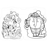 Állati tűzoltók kifestője