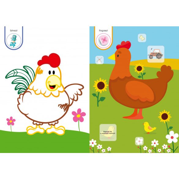 Csillag lovacska - matricás füzet