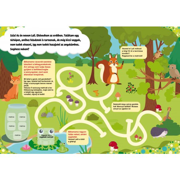 Lali mókus kalandjai - foglalkoztató gyerekeknek