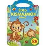 Édes kismajmok kifestő 
