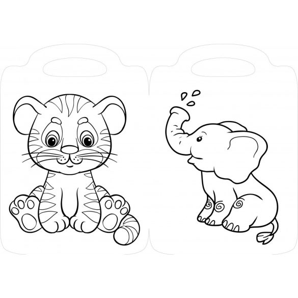 Állatkerti állatok kifestő